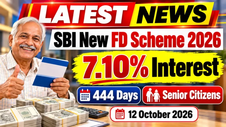 SBI Amrit Vrishti FD scheme 2026: 444-day fixed deposit and interest rates for savers in Indore